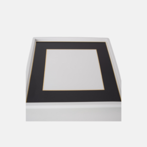 Royal Palace Black With Gold Contour "Uni" White Rim
