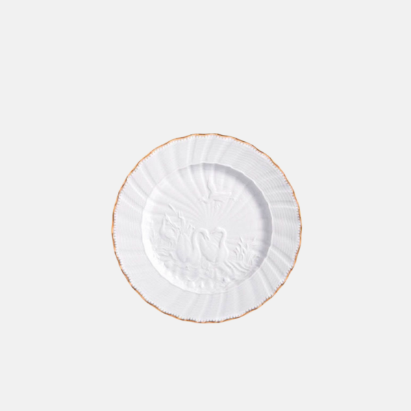 Swan Gold Border Gold Rim