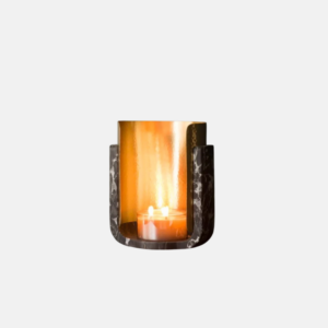 Cassiopee U Portoro Candle Holder-Cavupo