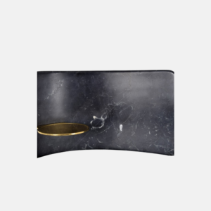 Corvus Wide Marquina Candle Holder-Copwm